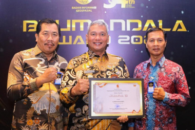 Pemkab Kudus Raih Penghargaan Bhumandala Award 2023 dari Badan Informasi Geospasial